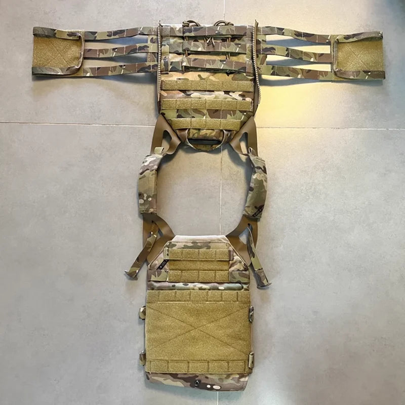 500D Fabric JPC2.0 Outdoor Tactical Vest Lightweight MOLLE Panel Insert Practical Modular Vest