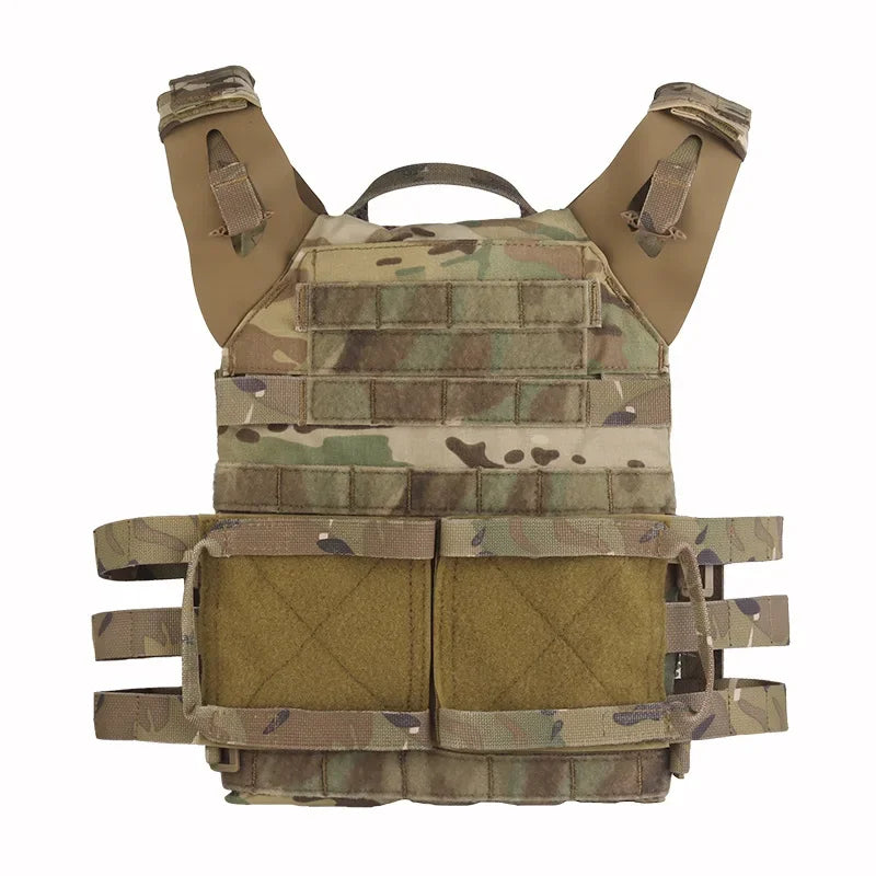 Sport Vest Men JPC2.0 Breathable Adjustable Quick Release Airsoft Vest Nylon Hunting Carrier for Outdoor Paintball Training