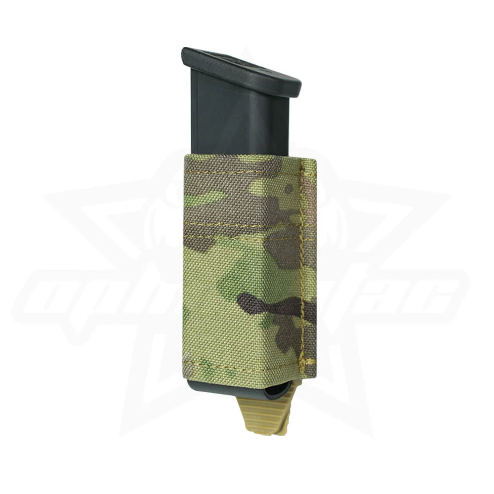 OPHIDIAN MOLLE Mag Pouch FAST 9MM Single/Double Mag Bag Hunting CS Games Air soft Holder With Nylon Support Clip