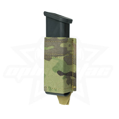 OPHIDIAN MOLLE Mag Pouch FAST 9MM Single/Double Mag Bag Hunting CS Games Air soft Holder With Nylon Support Clip