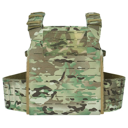 1000D Polyester with Triple Equipment Security Tactical Vest Camo Laser Cut Molle Quick Release Plate Carrier Tactical Vest