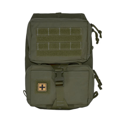 Tactical Vest Backboard Bag for Plate Carrier Quick Release Molle Detachable General Purpose Pouch Airsoft Huting Accessory