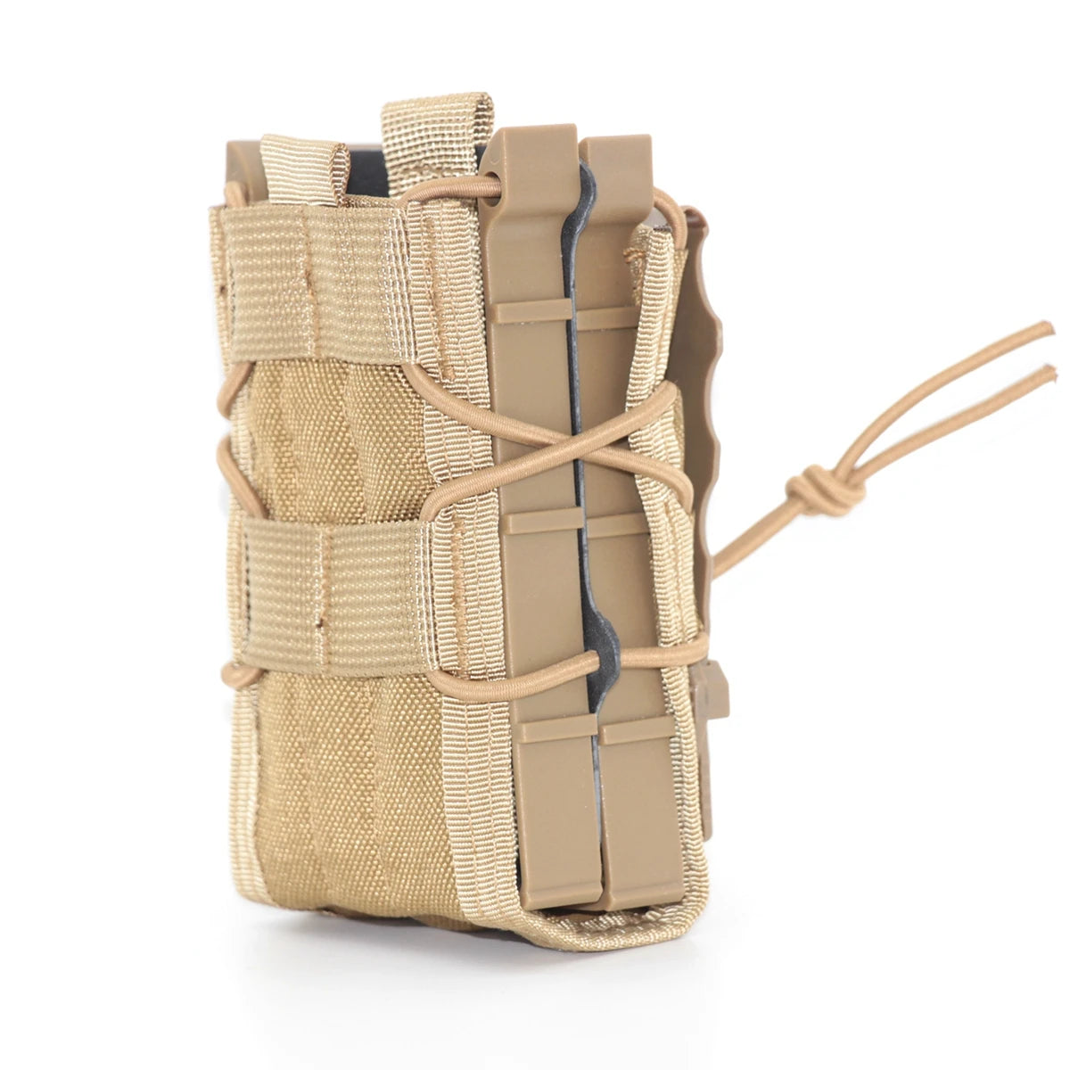 Outdoor Tactical Magazine Storage Pouch 5.56 Double Elastic CS Belt Vest with MOLLE Load-Bearing Function for Rifle and Shotgun