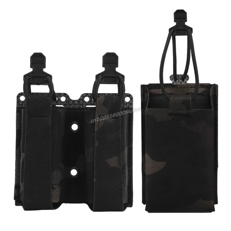 Tactical Magazine Pouch 9mm Double Ferro Style Mag Pouches Single 556 Pistol AR M4 Rifle Mag Bag MOLLE Battle Belt Accessories