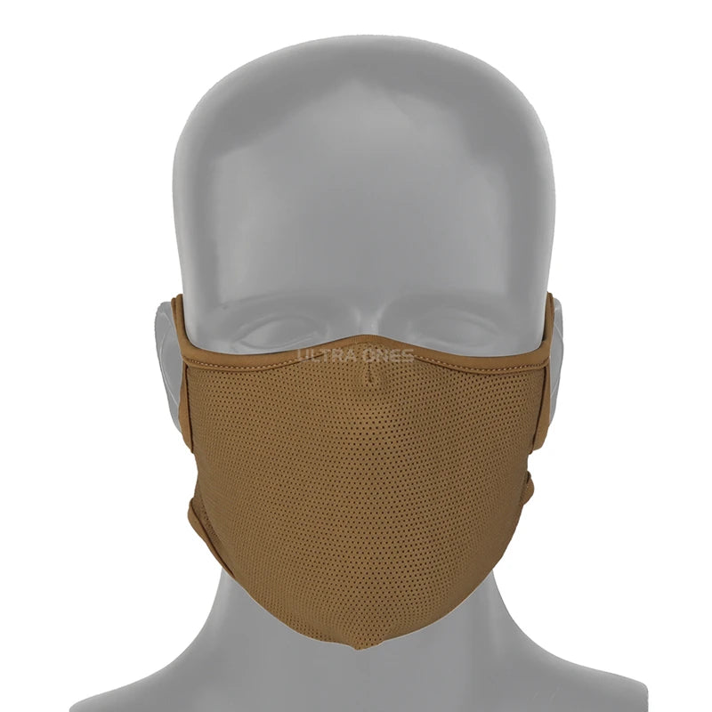 Tactical Shooting Mask with Silicone Outdoor Breathable Elastic Soft Masks Riding Hiking Hunting Sports Half Face Mask M/L Size