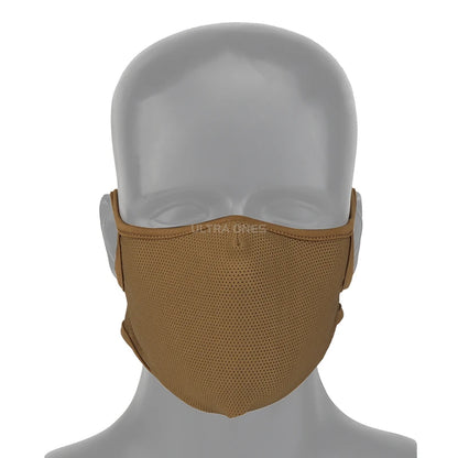 Tactical Shooting Mask with Silicone Outdoor Breathable Elastic Soft Masks Riding Hiking Hunting Sports Half Face Mask M/L Size