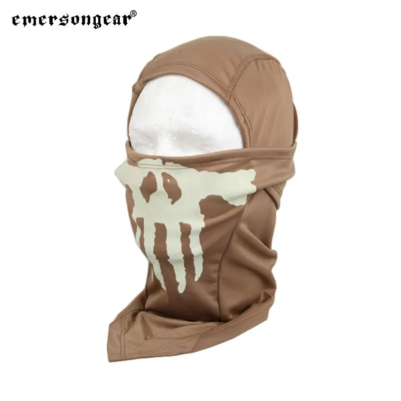 Emersongear Ghost MULTI HOOD EMERSON Luminous Mask Scarf Camouflage Skullies Hunting Caps Mask CS Tactical EM6634