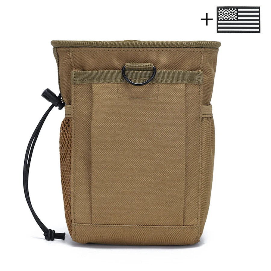 Rock Climbing Chalk Bag - Durable Nylon Waist Bag with Mesh Pocket and Drawstring Closure, Suitable for Outdoor Exploration