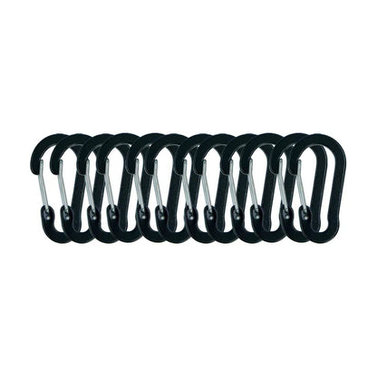 12PCS Carabiner Clip Set Tourist Small Hooks Outdoor Fishing Camping Cycling Hiking Multi Tool Keychain Buckle Karabiners