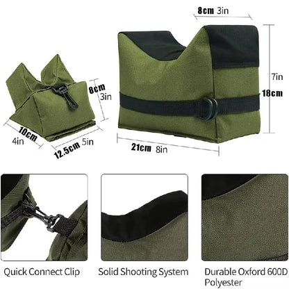 Outdoor Shooting Stand Bag Hunting Rifle Support Sandbag Gun Rest Target Sports Rifle Bench Unfilled Tactical Target Stand Bench