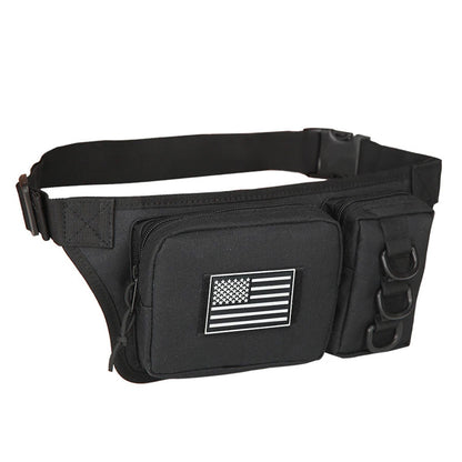 Multifunctional Waist Bag   Outdoor-grade High-Density Wear-Resistant Fabric   D-ring for Mounting   Hidden Zippered Pocket
