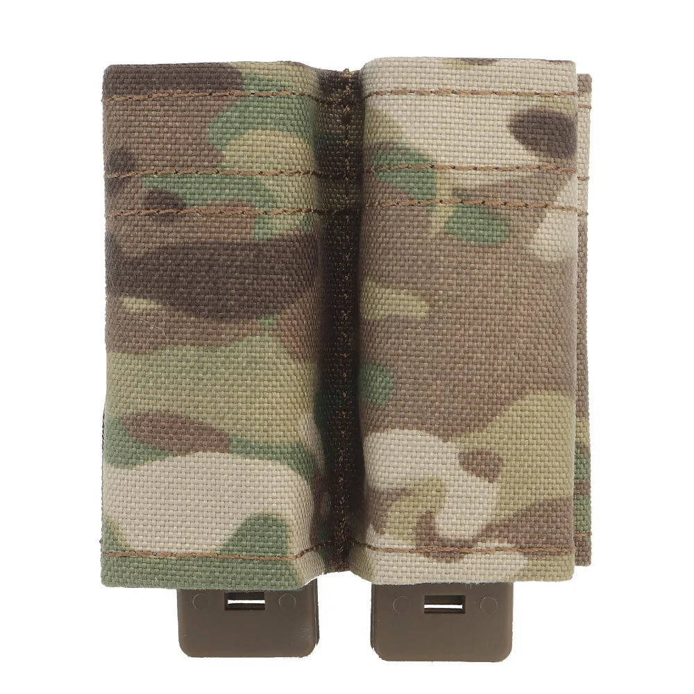 Pistol Magazine Pouch FAST 9mm Single Double MAG Bag Hunting Airsoft Holder With MOLLE Malice Clip KYWI Insert