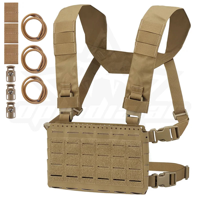 OPHIDIANTAC SSMK5 Split Chest Harness with Moles 5.56 Three-Pocket Hunting Jacket for Vehicle, Compatible with LV119 SPC JPC2.0