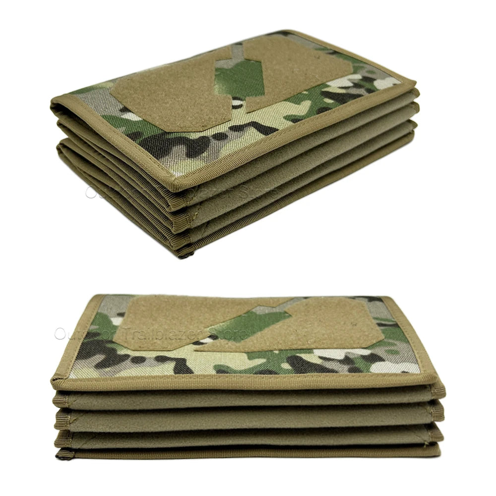Tactical Patch Display Portable Foldable Portable Patch Board Panel Holder Hook and Loop Storage Booklet Organizer