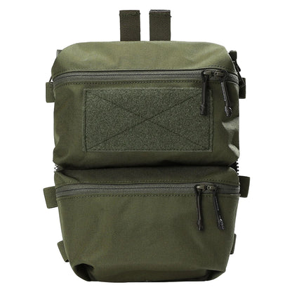 Emersongear For FRO Style V5 Vest Back Panel Double Pouch Hunting Hiking Combat Multi-purpose Bag Zip On Backpack Nylon EM9649