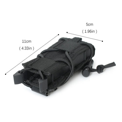9MM Pistol Single Magazine Pouch Molle Mini Mag Holster EDC Tool Bag Flashlight Torch Holder Hunting Knife Holster Vest Pouches