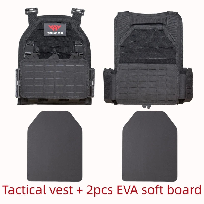 Multicam Camo Tactical Vest Quick Release Molle Modular Protective Vest for Outdoor CS Wargame Hunting yakeda 6094