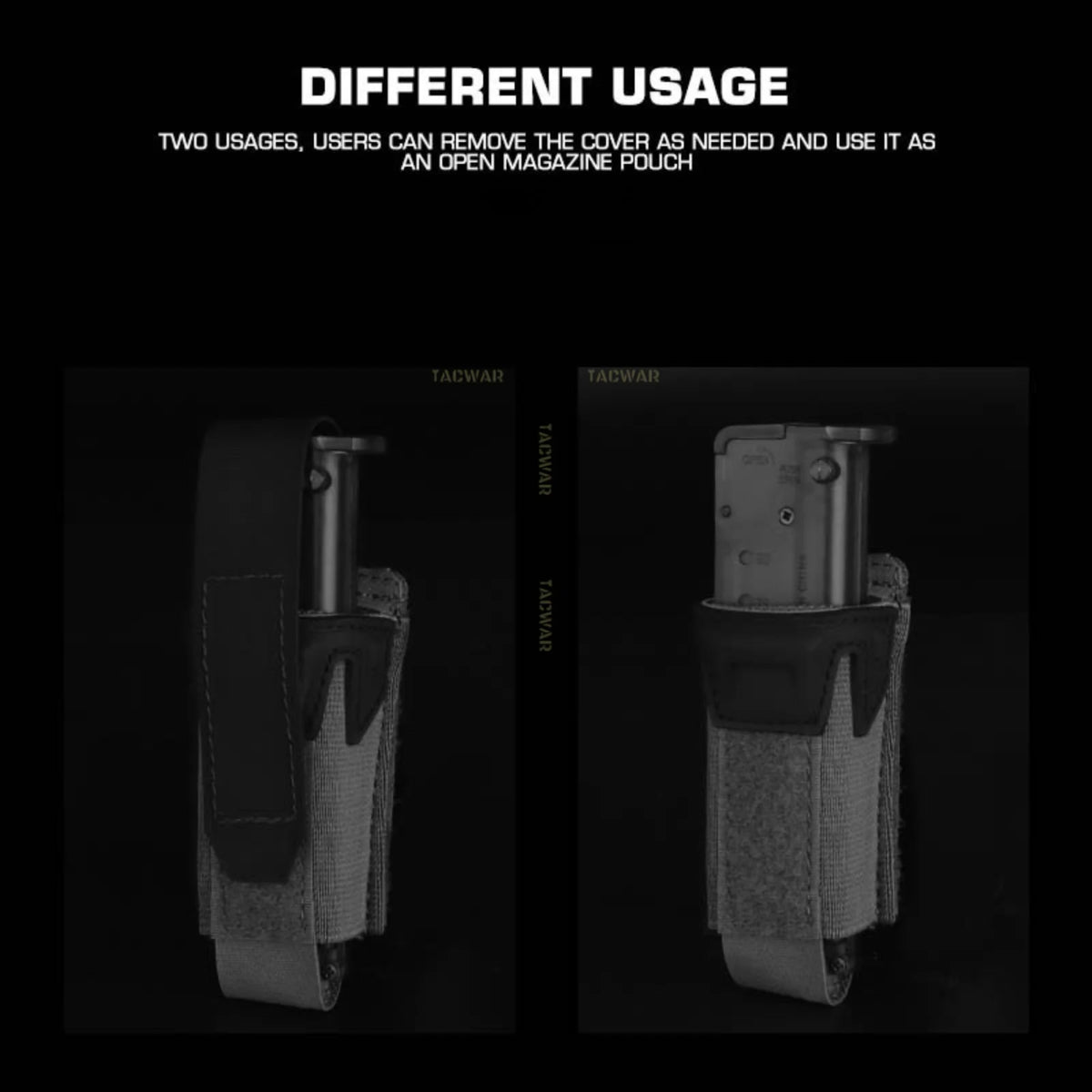 Multi-Caliber Triple Mag Pouch with 9mm Single Mag Pouch & Admin Pouch, Front Placard for K19/KZ/LV119/FCV5 Plate Carrier