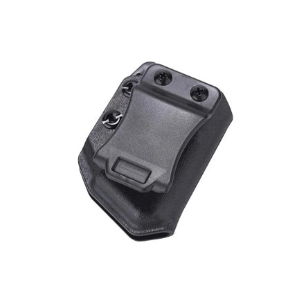 Universal 9mm/.40 Adjustable Double Stack Magazine Pouch Waist Magazine Holster IWB/OWB Glo-ck CZ S&W H&K SIG P320 P365