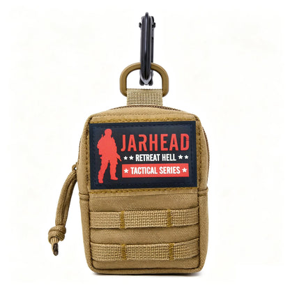 New Tactical Mini MOLLE Pouch Compact Utility EDC Bag with Carabiner for Outdoor Hunting Camping Hiking Everyday Carry