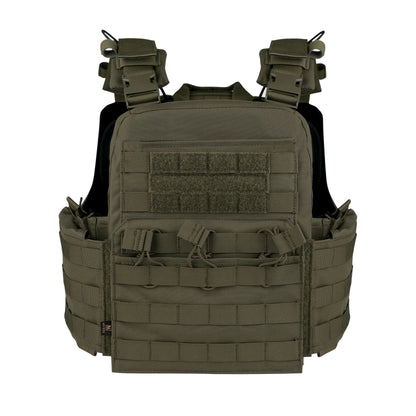 KRYDEX Tactical MOLLE CPC Plate Carrier Vest With Radio Side Pouch Mag Pouch Heavy Duty Body Armor Combat Airsoft Men Vest