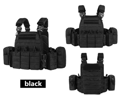 YAKEDA Tactical Vest 6094 Fast detachable light laser cut outdoor hunting black gear carry vest of high quality