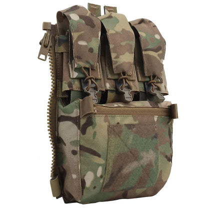 Tactical V5 FCPC Plate Carrier Back Panel Expansion Bag Supplement Sub-package Airsoft Triple Pouch Vest Accessories