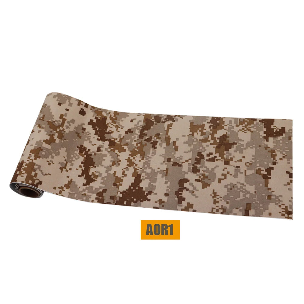 Tactical Self-Adhesive Tape Multifunctional Strong Camouflage Stickers For DIY Phone Case ，Flashlight，Optics，knives，Outdoor Tool