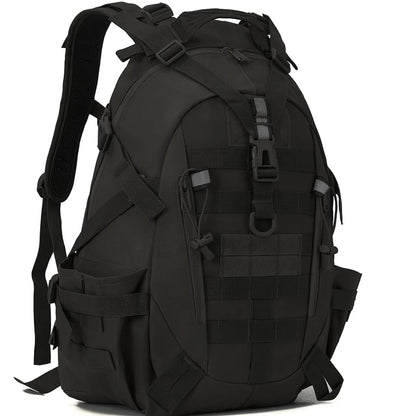 35L Tactical Hunting Backpack for Men with MOLLE System & Reflective Strip, Outdoor Hiking Rucksack with Dual Cup Holders & Compression Straps, Deer Bow Archery Elk Waterfowl Hunting Gear Bag