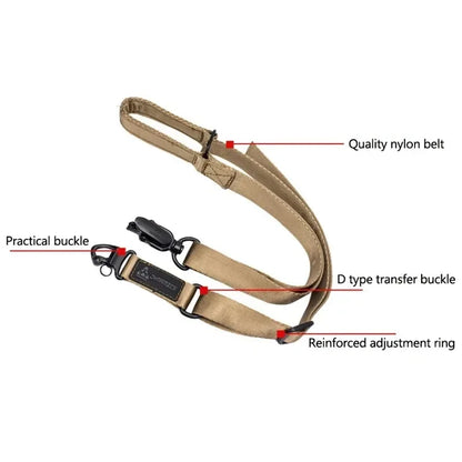 MS2 Tactics Mission Rifle Sling Double Point Rope Gun Strap CS Multifunction Lanyard Military  Sling Strap