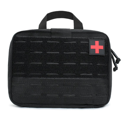Everyday Carry Survival Bag Lightweight Waist Bag Red Cross Patch Magic Tape for Sports Survival/Camping/Hiking/Hunting