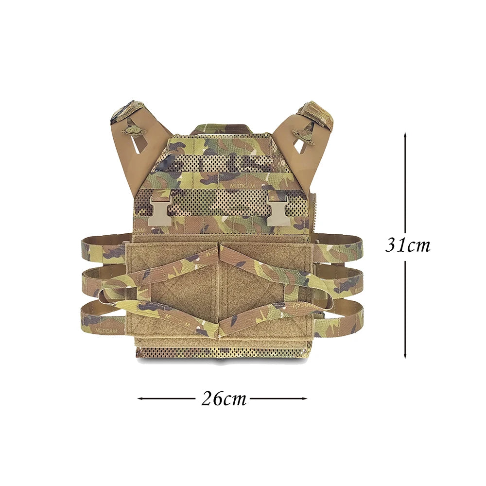 TACTICAL LIGHT WEIGHT JUMPABLE PLATE CARRIER CP STYLE JPC 2.0 SWIMMER CUT HUNTING VEST
