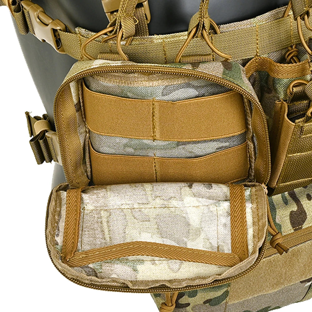 CS Match Wargame TCM  Chest Rig Airsoft Tactical Vest  Pack Magazine Pouch Holster Molle System Waist Men Nylon