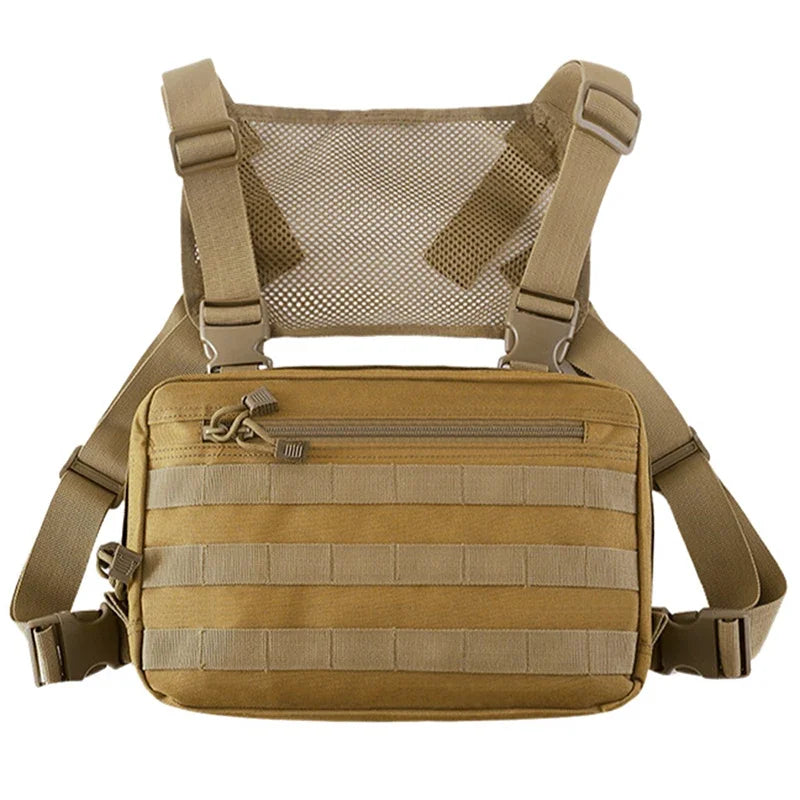 Tactical Vest Recon Kit Bag Casual Function Chest Rig Pack Outdoor Travel Cycling Airsoft Hunting Chest Bags EDC Carry Pouches