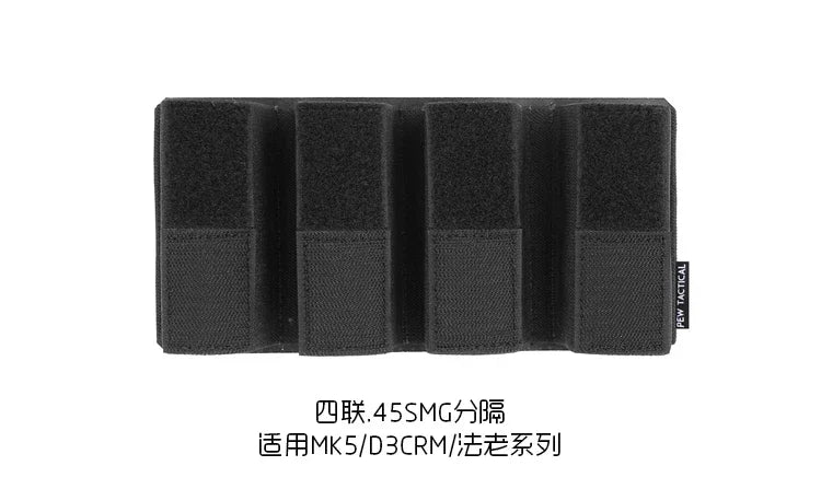 Quadruple Double Triple 556 762 Mag Pouch Elastic Separation Tool Insert Pouch for SS Tactical Vest