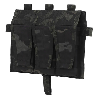 AVS Detachable MBAV Tactical Vest Triple Magazine Pocket Flap Front Bag M4 556 Mag Pouch  Plate Carrier Airsoft Accessories