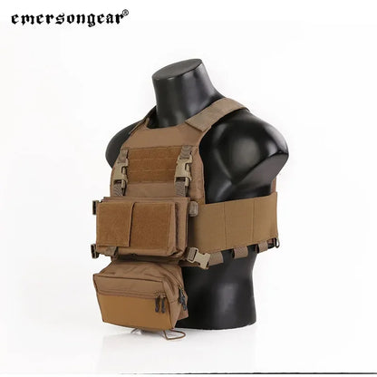 Emersongear Tactical For FCS Style VEST W/MK Chest Rig Set Body Armor Chest Rig Airsoft Hunting Vest Camping Hiking EM7407