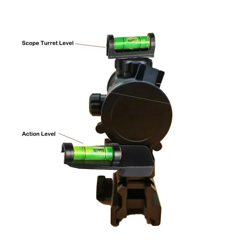 1 sets Magnetic Bubble Level Measuring Layout Tools Levels with Magnetic Base for Hunting Scope Mounting Leveling Kit