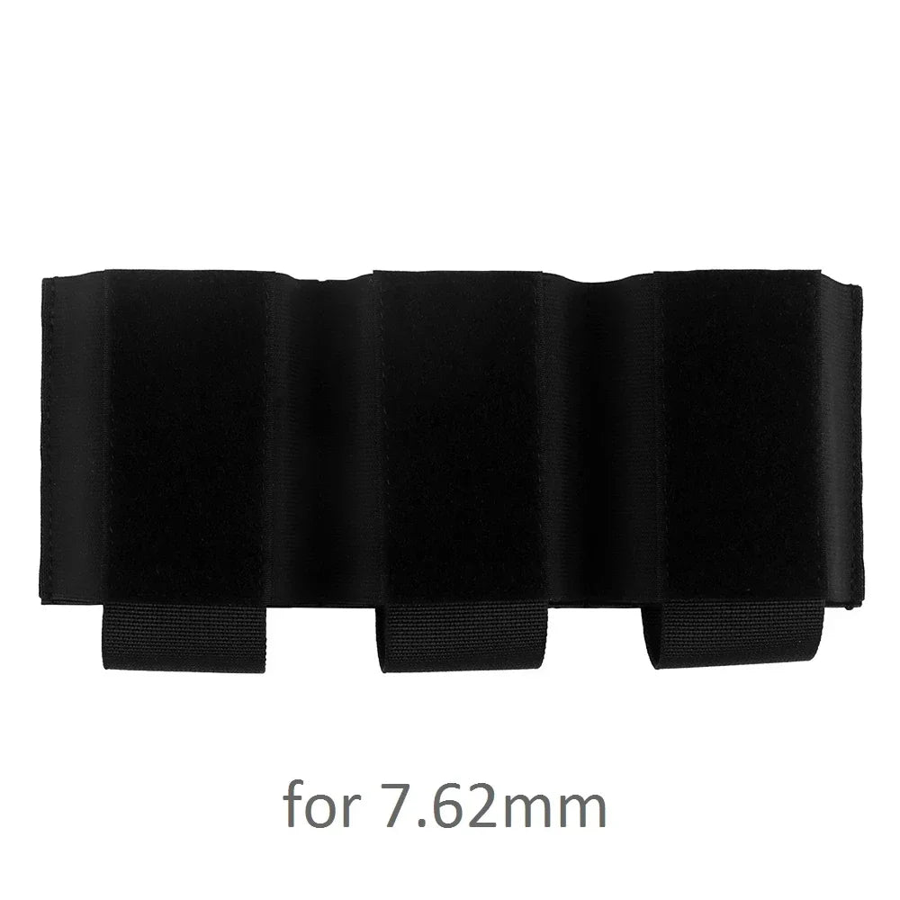 Camo 5.56/7.62 Triple Mag Pouch Elastic Hook and Loop Tactical Triple Magazine Pouch