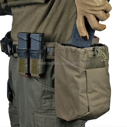 Tactical Foldable Recycling Pouch K Type Multi-Purpose Dump Bag Outdoor Hunting Hiking Airsoft Molle Quick Release Dump Pouch