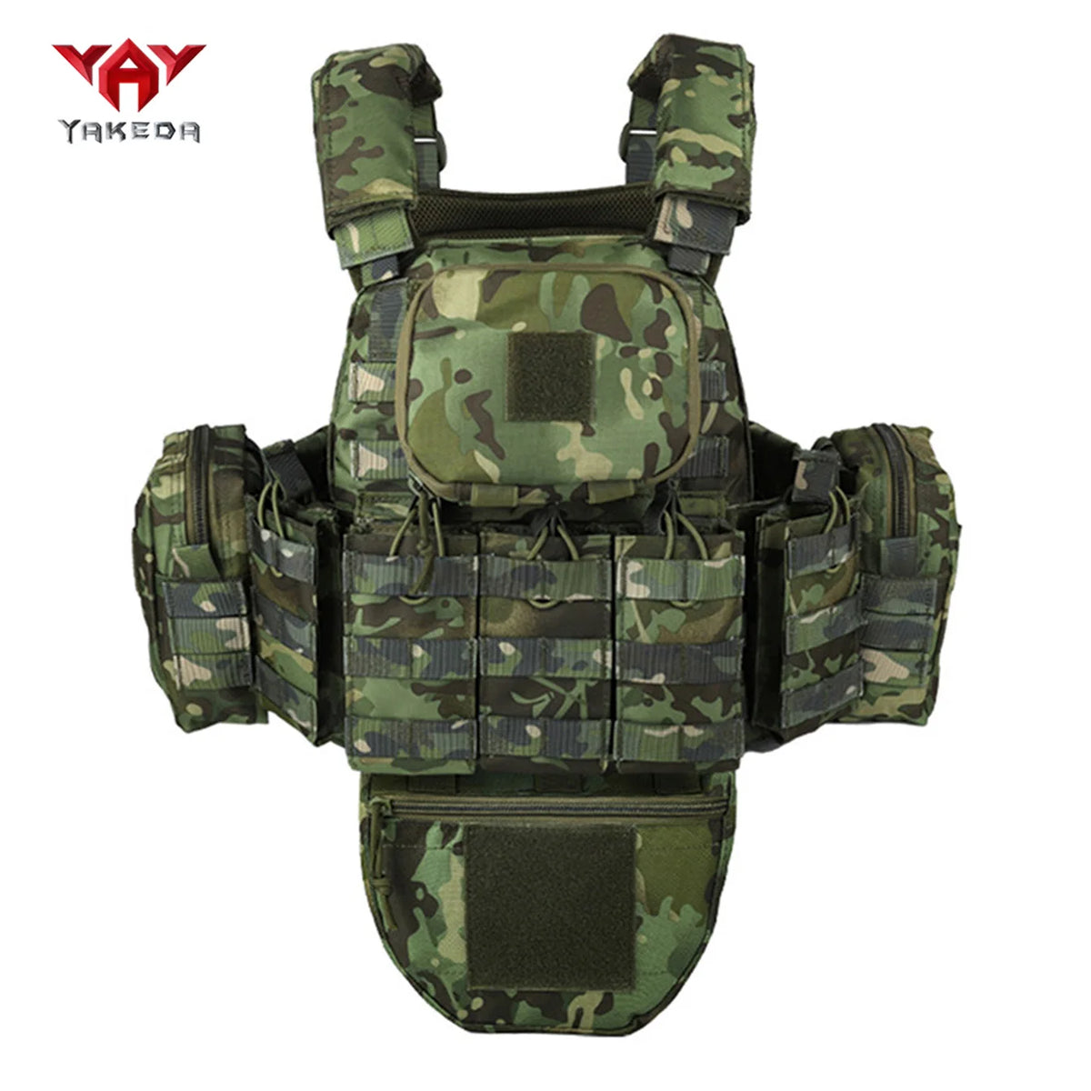 YAKEDA Multi functional Hunting Tank Top MOLLE System Shoulder Straps Adjustable, Detachable, and Removable