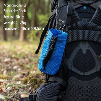 Shoulder Strap Water Bottle Pouch Outdoor Hiking Adjustable Elastic Bottle Holder Ultralight Backpack Attachment Pocket