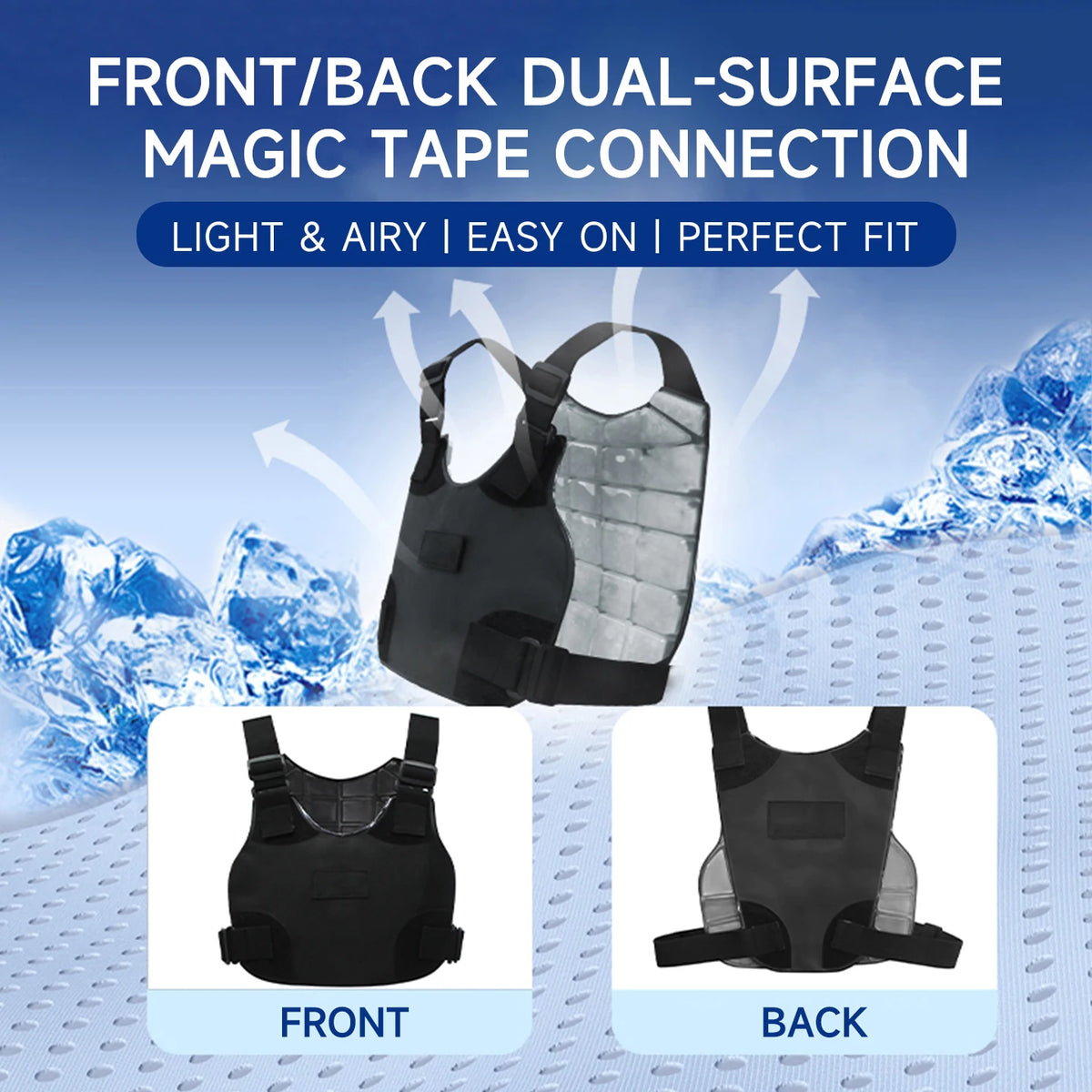 Summer PCM Refrigeration Vest Constant Temperature Tactical Vest Air Conditioning Cooling Suit for Outdoor Work