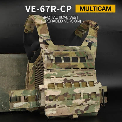 WOSPORT Tactical Vest SPC Tactical Vest High-end Version MOLLE System Convenient Quick-release Matte Fabric Hunting Vest