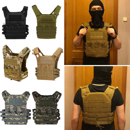 Tactical Hunting Tactical Vest Waterproof Outdoor Body Armor Lightweight JPC Molle Plate Carrier Vest for CS Game Jungle Gear