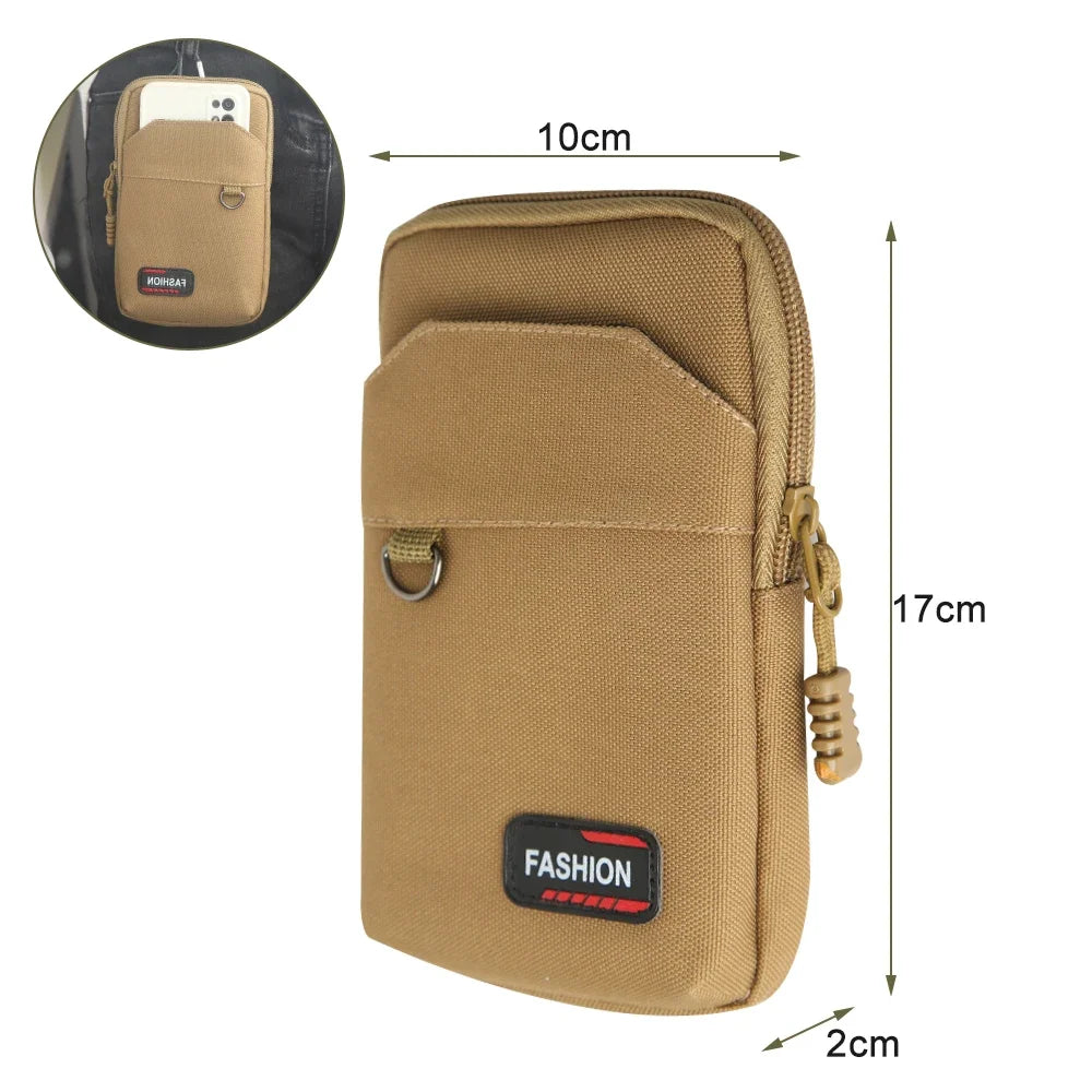 EDC Molle Bag Purse Nylon Waist Bag Outdoor Waist Fanny Pack Men Phone Pouch Camping Hunting Sports Bag