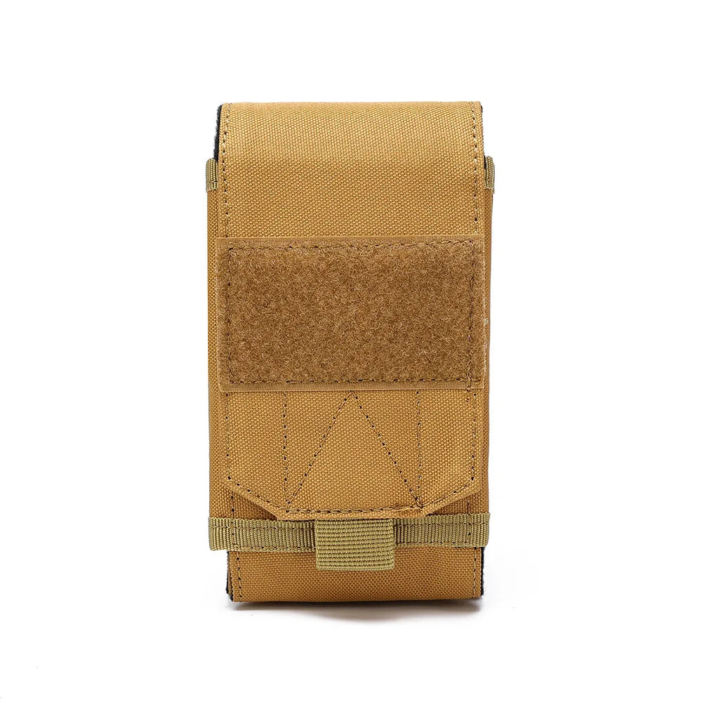 Tactical 7inch Waist Phone Pouch Double Molle Sytsem Cellephone Bag Outdoor Cigarette Pouch Key Outdoor Tool Accessory Bag
