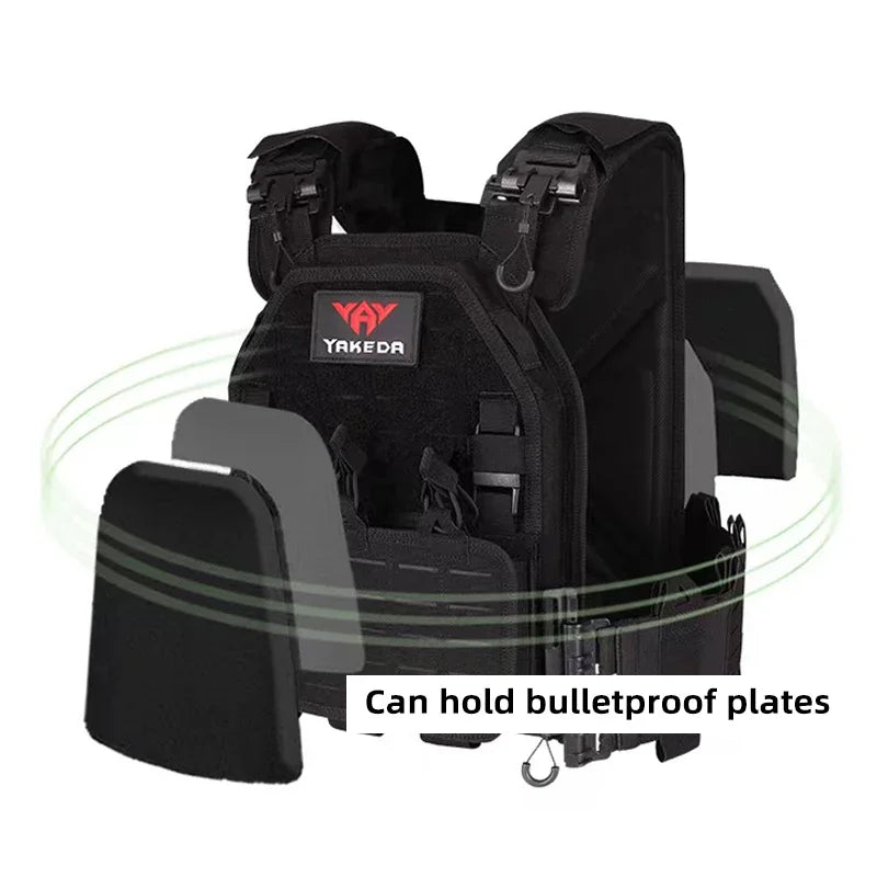 YAKEDA Tactical Vest Outdoor Hunting Plate Carrier Protective Adjustable Vest Airsoft Carrier Combat Equipment 6094 Vest