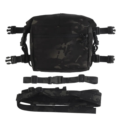 Tactical 34 Alpha Chest Rig SS Style MOLLE System Hunting Chest Vest Carrier (LBV) with Expansion Backpack Alpha Kit Utility Bag