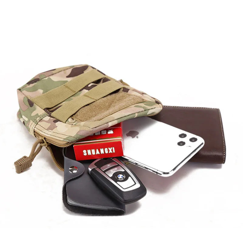 Outdoor Mini Medical Molle Waist Bag Tactical Pouch Camping Hunting Coin Pouch Belt Pouch Survival Tool First Aid Storage Pack